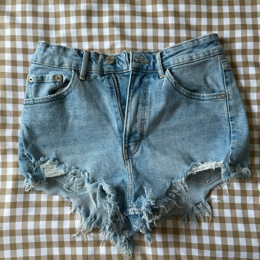 Zara Light Blue Denim Trousers